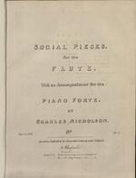 Social pieces for the flute : with an accompaniment for the piano forte : no. 6.